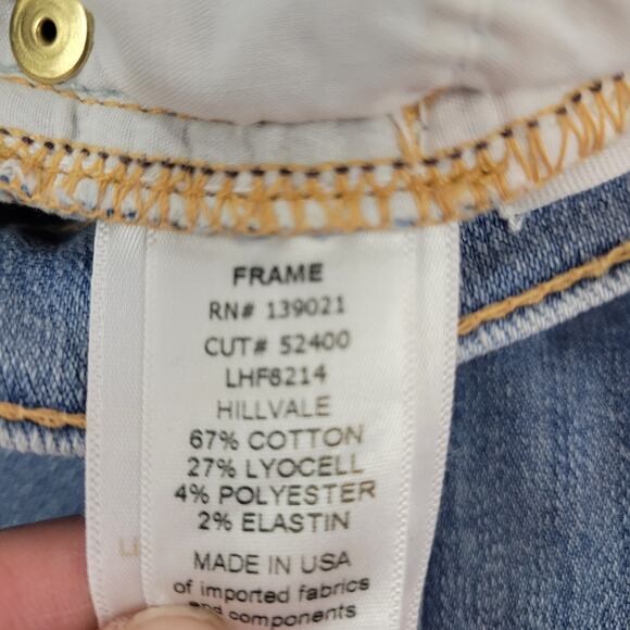 Frame Denim Le High Flare Size 31 Blue Jeans - Picture 7 of 7